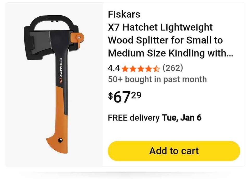 Fiskar X7 Lightwieght Hatchet - photo 2