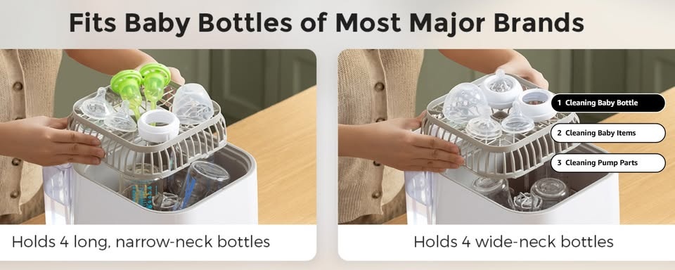 Momcozy Baby Bottle Washer, Sterilizer & Dryer - photo 4