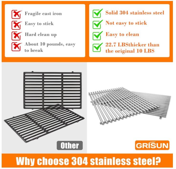 BBQ Grate - Stainless Steel Grill Grates - photo 5