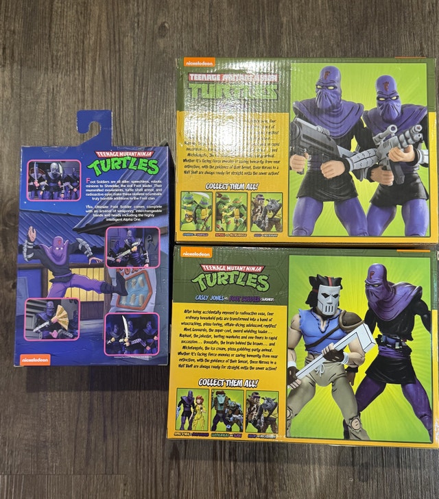 Neca TMNT Foot Soldier army and Casey Jones - photo 3