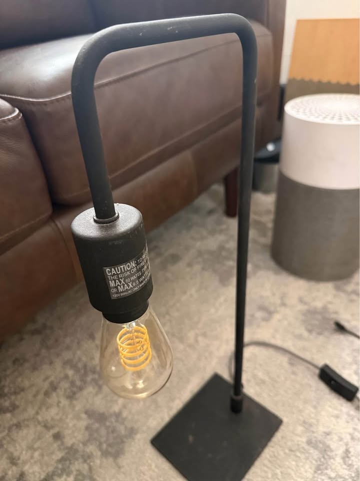 Modern Table Lamp with Exposed Bulb - photo 4