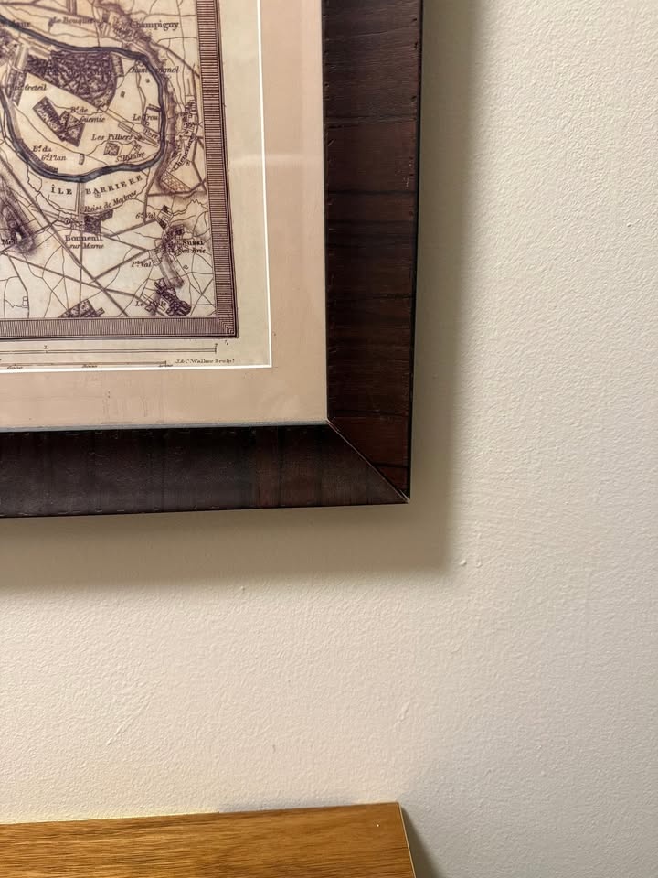 Framed Paris/London 1855 Map - photo 3