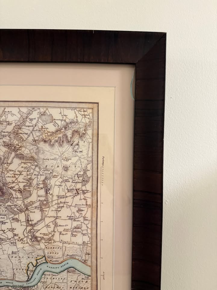 Framed Paris/London 1855 Map - photo 4