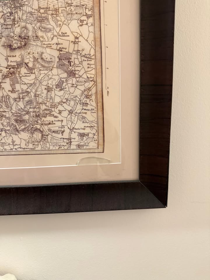 Framed Paris/London 1855 Map - photo 5