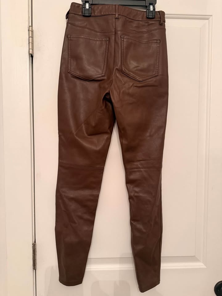 Free People Brown Leather Pants (Size 27) - photo 2