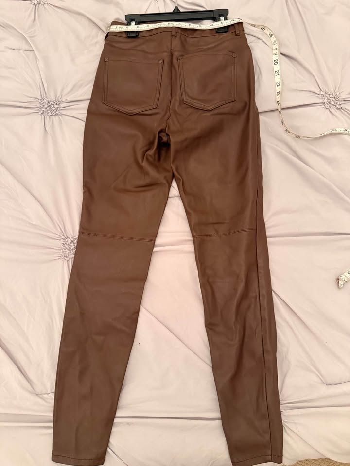 Free People Brown Leather Pants (Size 27) - photo 5