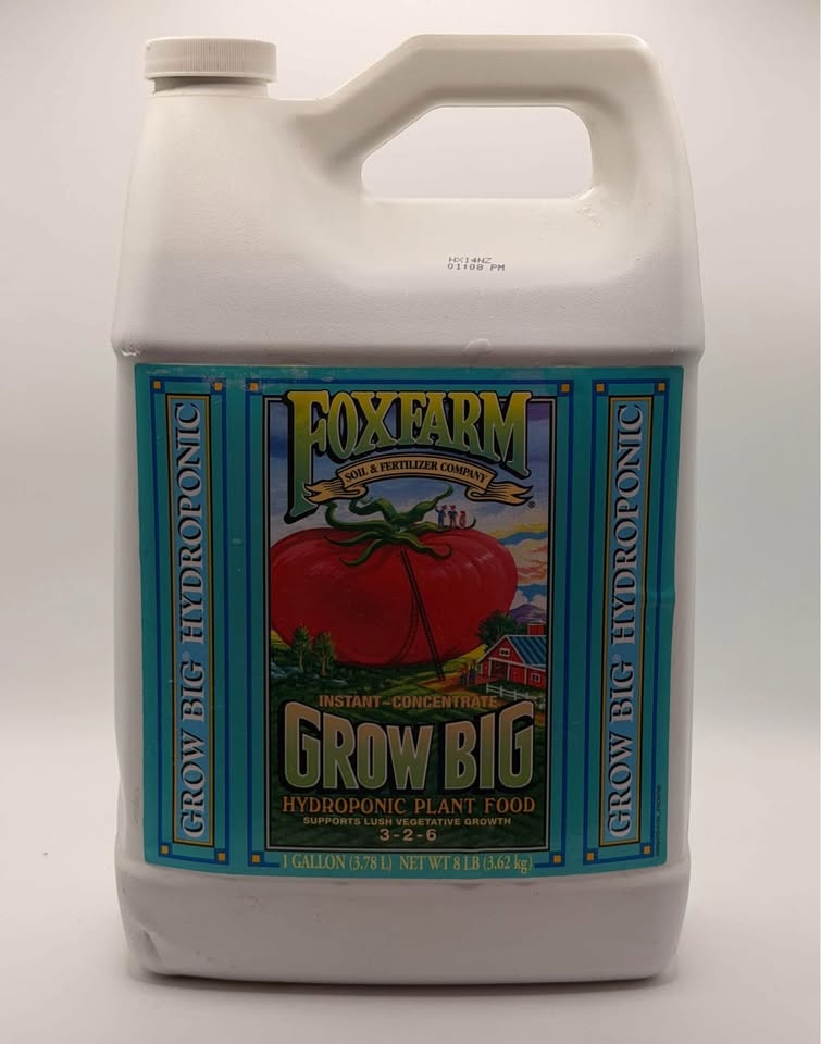 FoxFarm Grow Big Hydroponic Plant Food – 1 Gallon (3-2-6) - photo 2