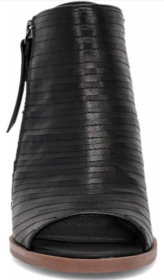 BRAND NEW Women’s FRYE open toe dress shoe black leather - photo 4