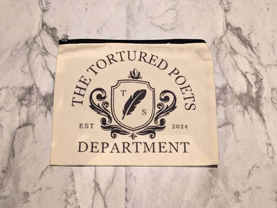 The Tortured Poets Department makeup or pencil bag Taylor Swift