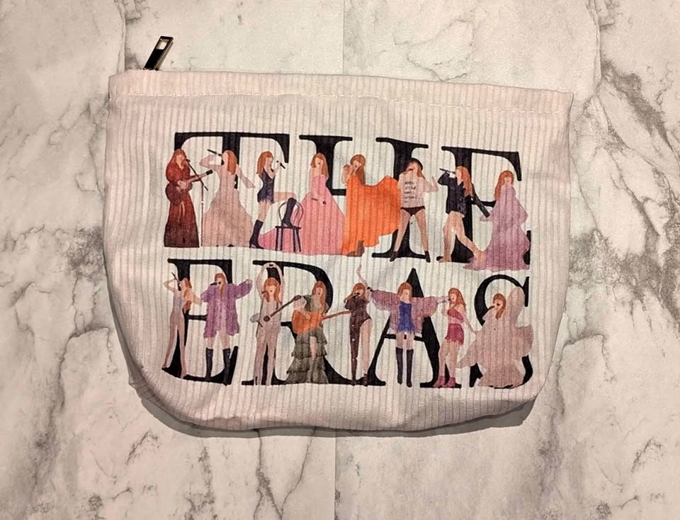 The Eras Taylor Swift Pencil or Makeup Bag