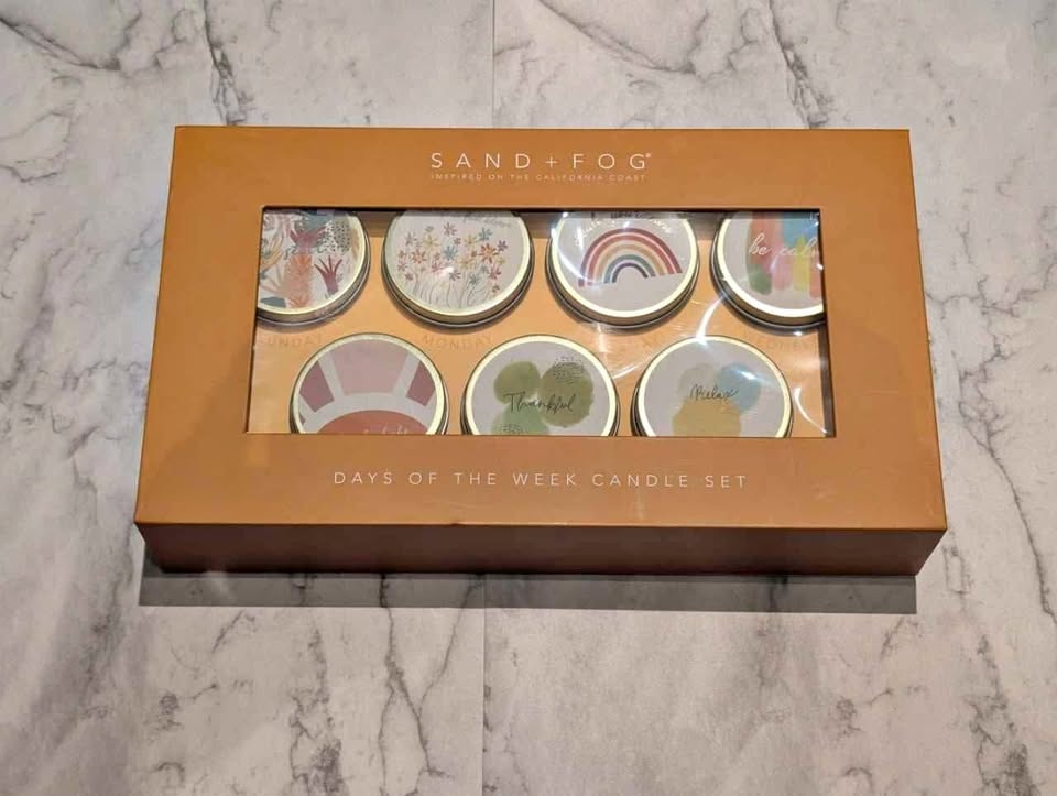 NEW Sand + Fog days of the week candle set