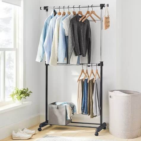 Adjustable Double Rod Garment Rack - Brightroom - photo 3