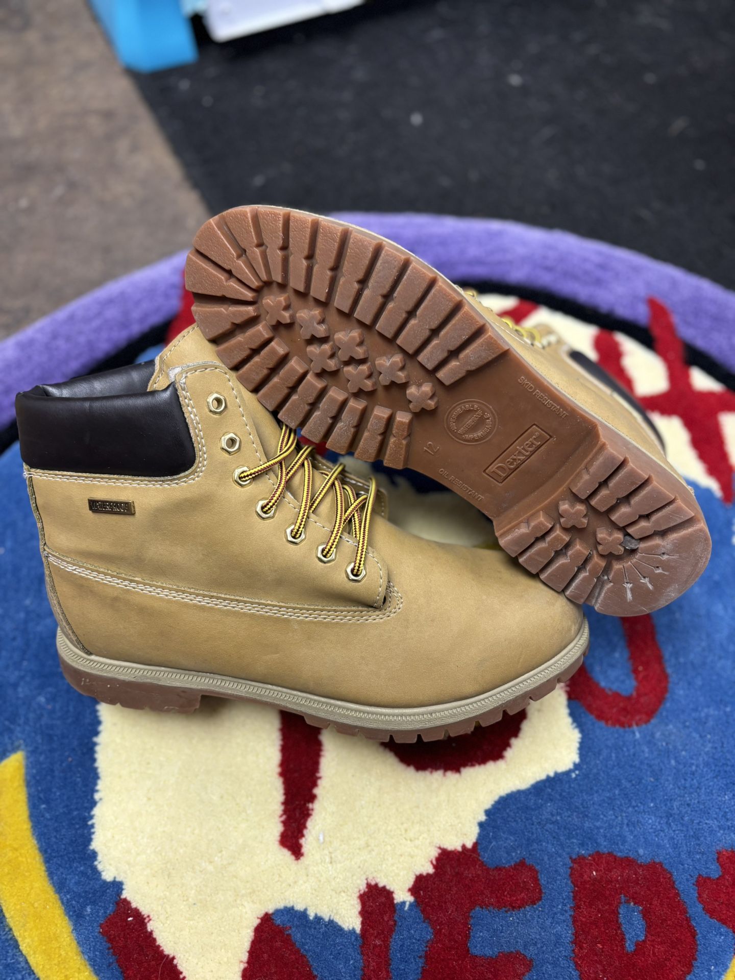 Biege Texter Boots