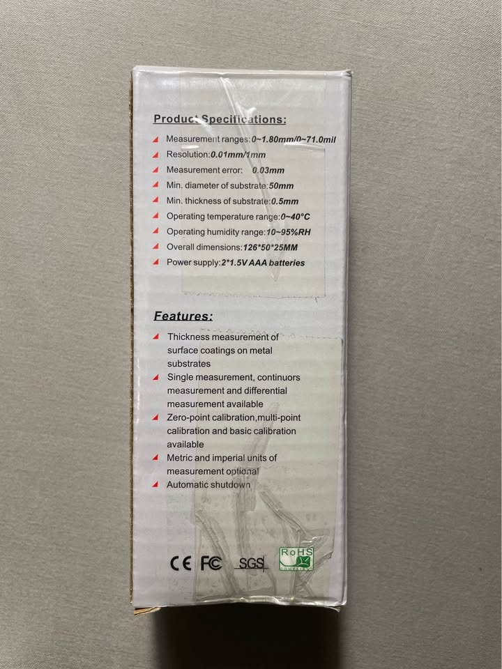 Digital Coating Thickness Gauge Automatic Paint Meter - photo 3