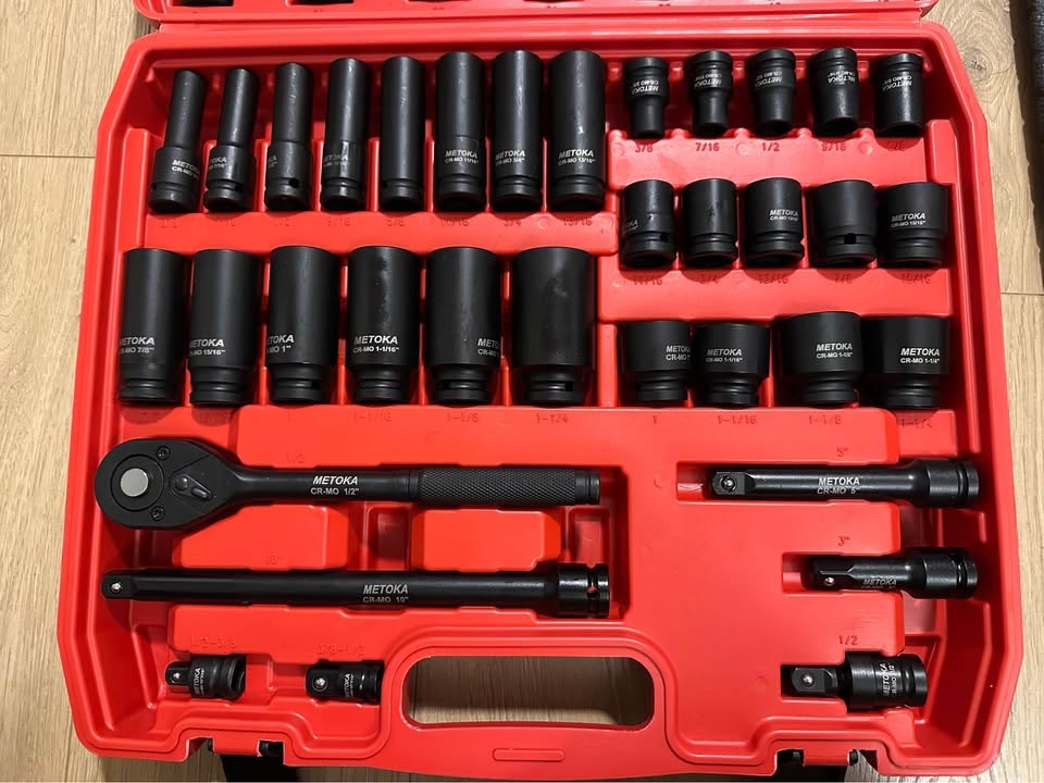 Brand New 65 PCS 1/2” Drive Impact Socket Set (Metric & SAE) – C - photo 3