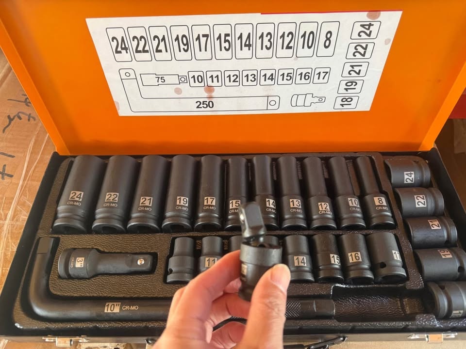 27PCS 1/2” Drive Socket Wrench Set - photo 2