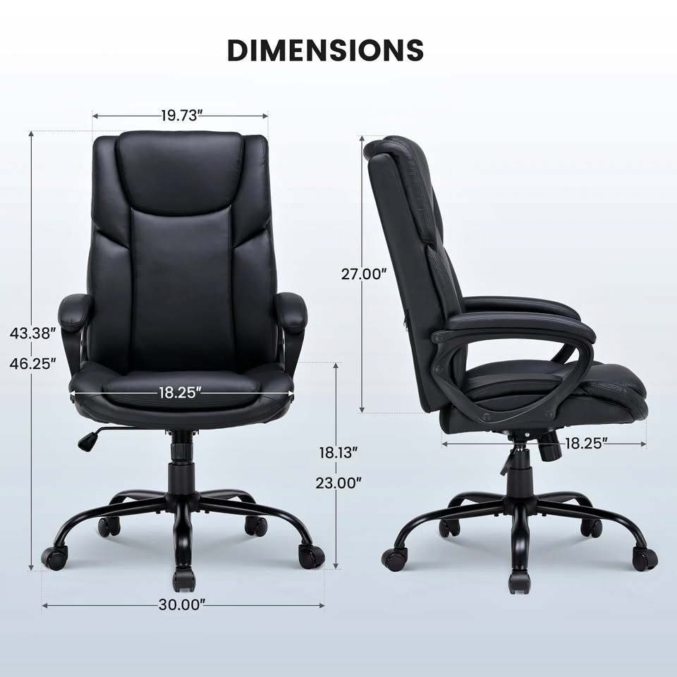 Mainstays Executive Ergonomic High Back Leather Office Chair