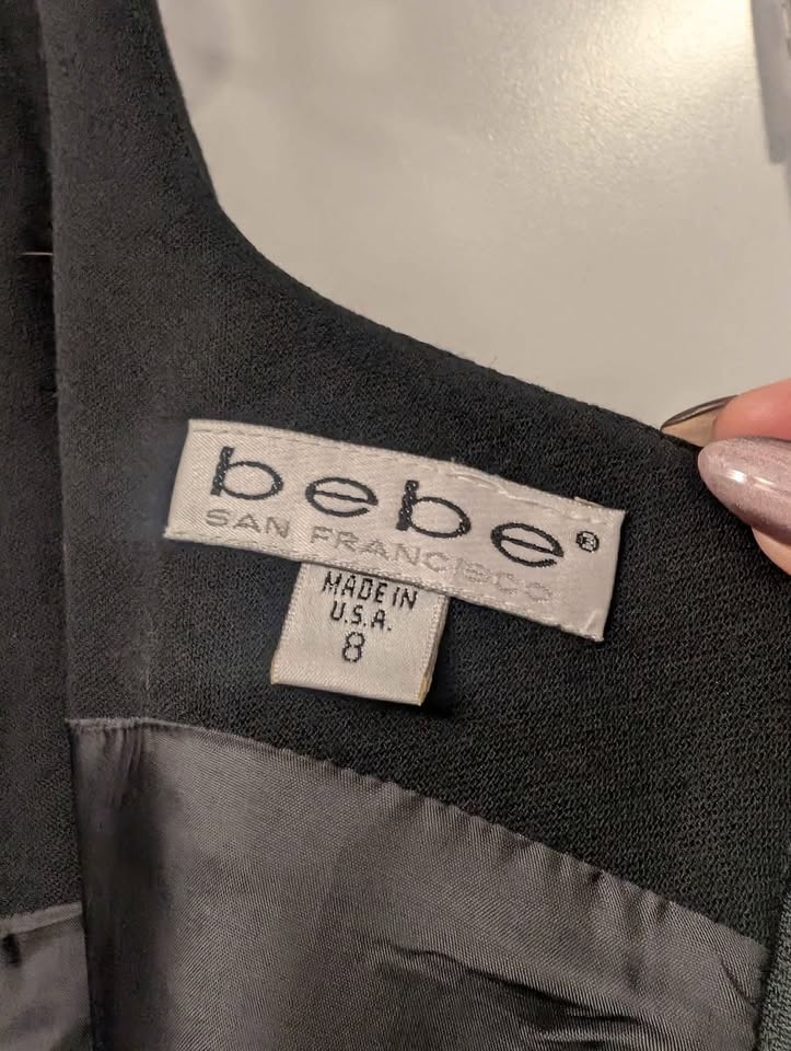 Vintage 2000s bebe mini dress with slit - photo 2