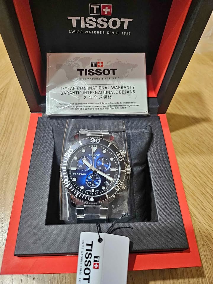 Tissot Seastar Blue Men's Watch Quartz - T1204171104101