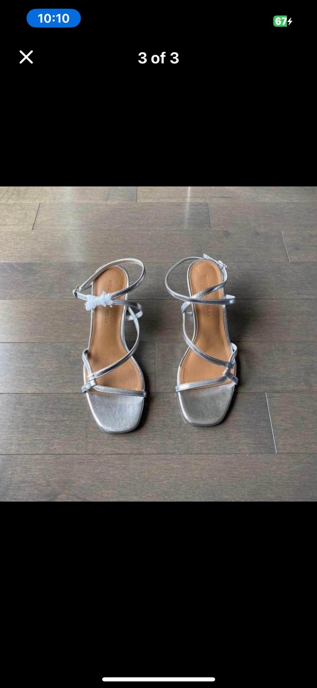 SILVER SHOES W/ UNIQUE HEEL! - photo 3