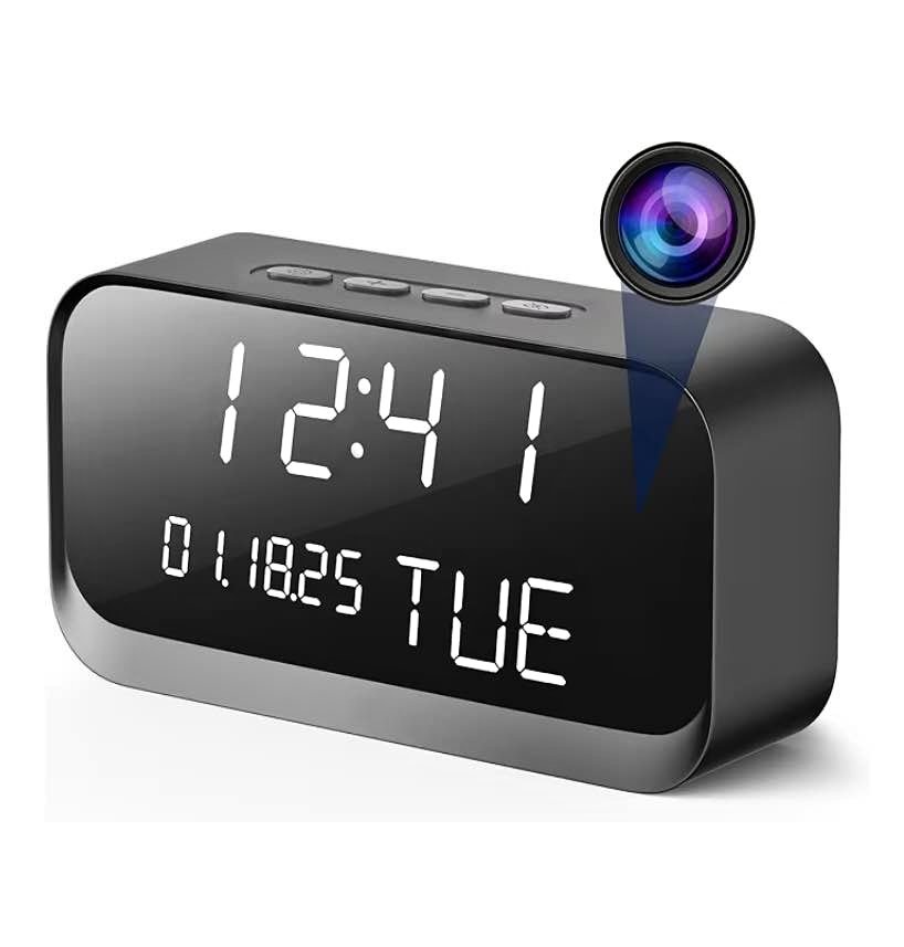 Clock Camera - WiFi Nanny Cam with 1080P HD Video
