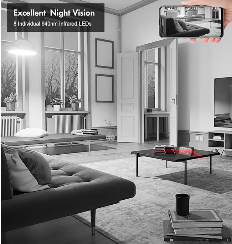 Clock Camera - WiFi Nanny Cam with 1080P HD Video - photo 5