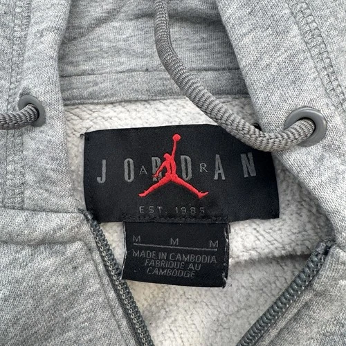 Nike Jordan Jumpman Full-Zip Hoodie Men’s Size M Gray Fleece - photo 3