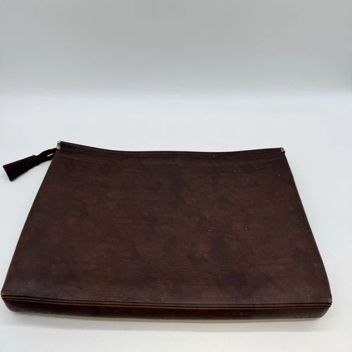Vintage Made in Canada Brown Leather Document Portfolio
