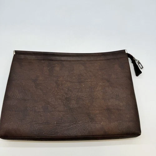 Vintage Made in Canada Brown Leather Document Portfolio - photo 4