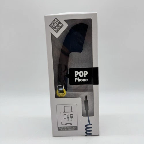 Native Union Pop Phone Black Retro Handset iPhone Compatible