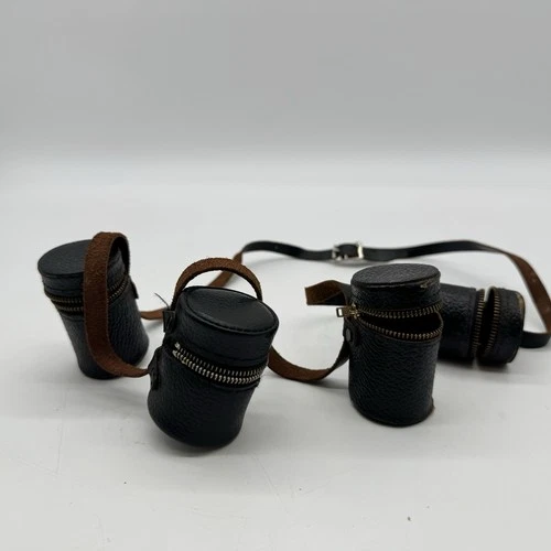 Vintage Leather Camera Film Canister Belt – Made in Japan