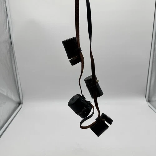 Vintage Leather Camera Film Canister Belt – Made in Japan - photo 5