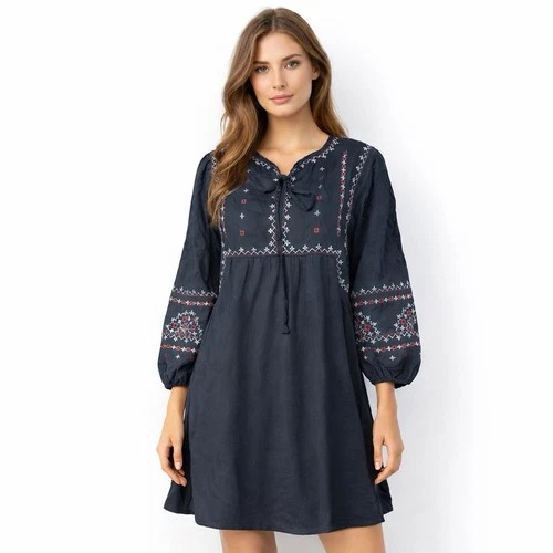 Women’s Turquoise Embroidered Tunic XL