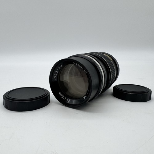 Hanimar Auto "S" 1:3.5 f=135mm Lens With Dust Caps