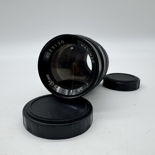 Hanimar Auto "S" 1:3.5 f=135mm Lens With Dust Caps - photo 2