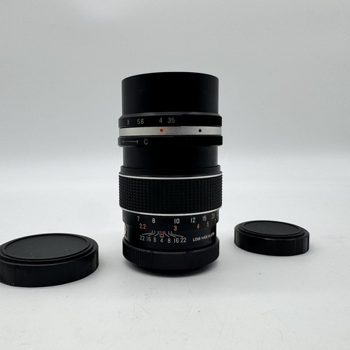 Hanimar Auto "S" 1:3.5 f=135mm Lens With Dust Caps - photo 4