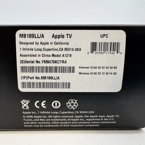 Apple TV (1st Generation) 160GB Media Streamer - A1218 - photo 2