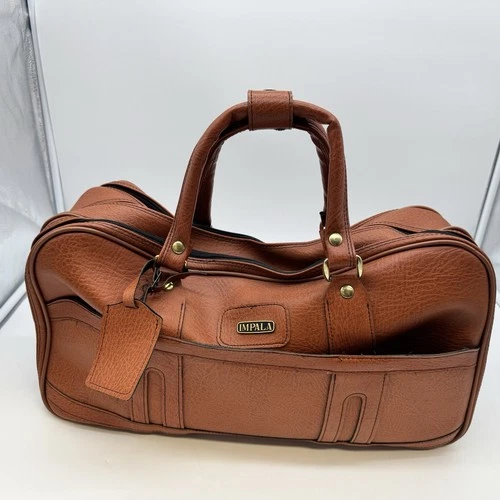 Vintage Leather Travel Bag 1970s
