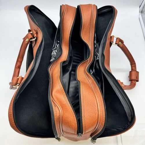 Vintage Leather Travel Bag 1970s - photo 5