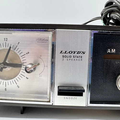 VINTAGE Lloyd's AM/FM Alarm Clock Radio. Good Sound. Japan - photo 2