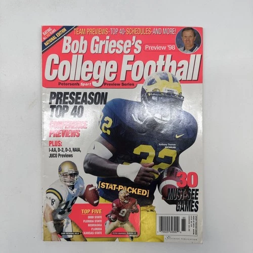 Bob Griese’s College Football Magazine, 1998 Preview