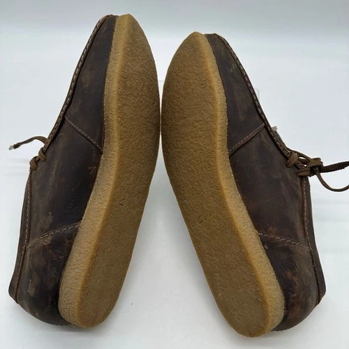 Clarks Wallabee Men’s Brown Leather Moc Toe Crepe Sole Shoes US - photo 5