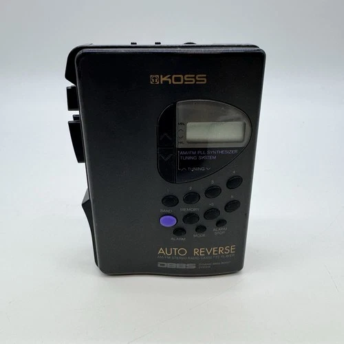 KOSS PP-105 Portable AM/FM Radio Cassette Player WORKS