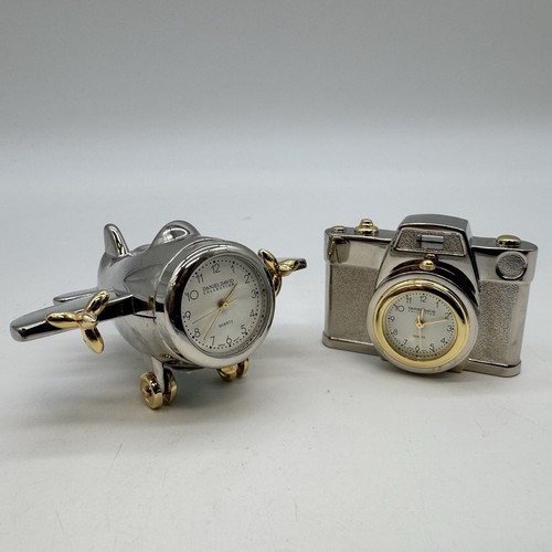 Daniel David Collection Mini Clocks - Camera & Airplane