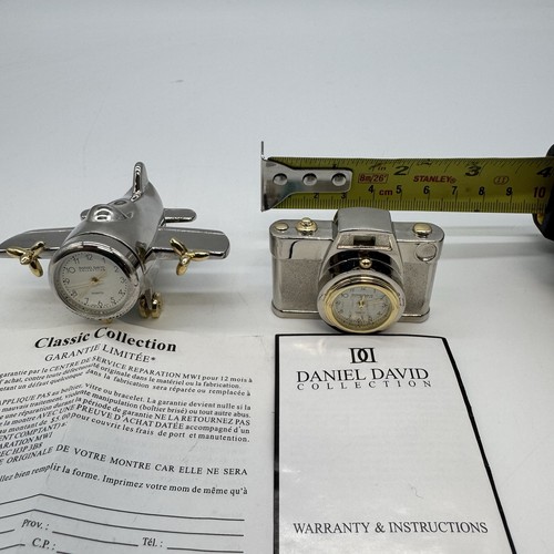 Daniel David Collection Mini Clocks - Camera & Airplane - photo 2