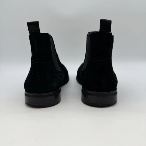 Brown Black Suede Chelsea Boots Men’s Size 9 Slip-On Ankle Boots - photo 3