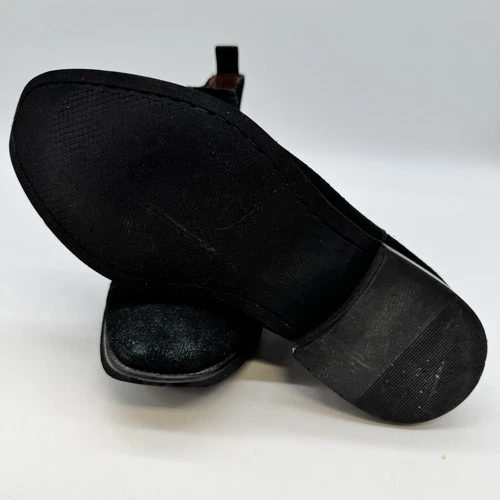 Brown Black Suede Chelsea Boots Men’s Size 9 Slip-On Ankle Boots - photo 5