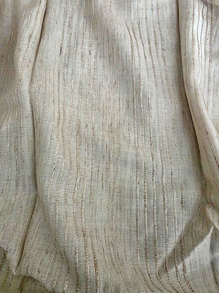 1.5 Meters Striped Linen Look Fabric