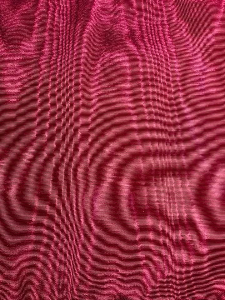 One Meter Rose/Burgundy Shiny Fancy Fabric - photo 2
