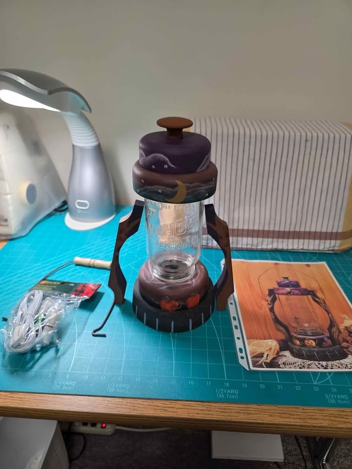 Folk Artist's Halloween Mason Jar Lantern Project - photo 2